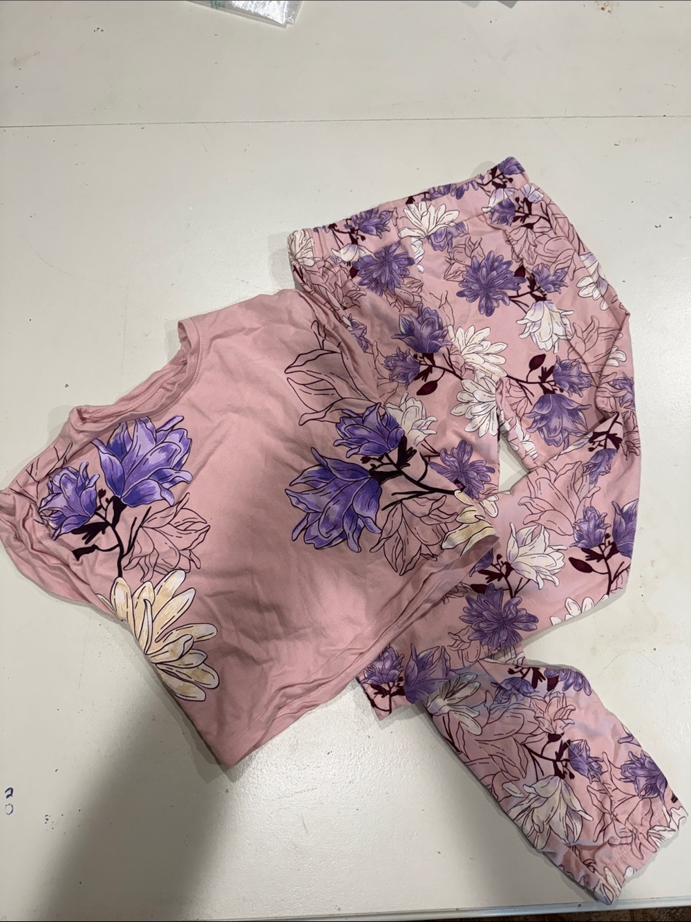 Limited Too Pink and Purple Floral Kids Matching Set